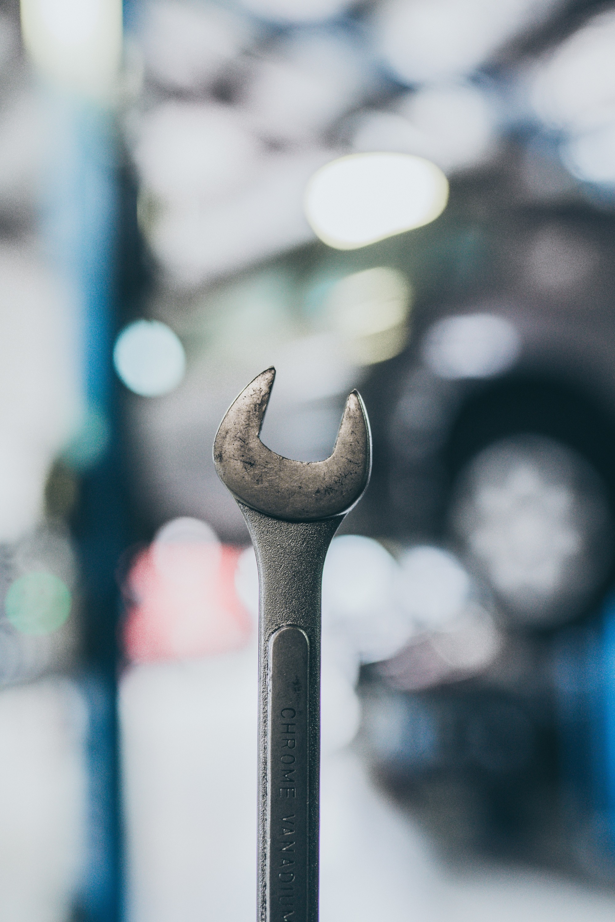 photograph of a wrench